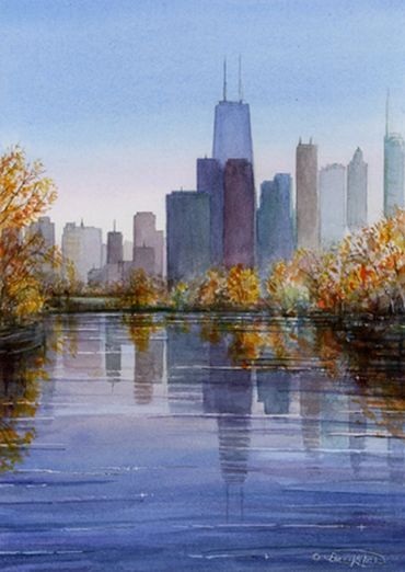 "From Lincoln Park Lagoon"
