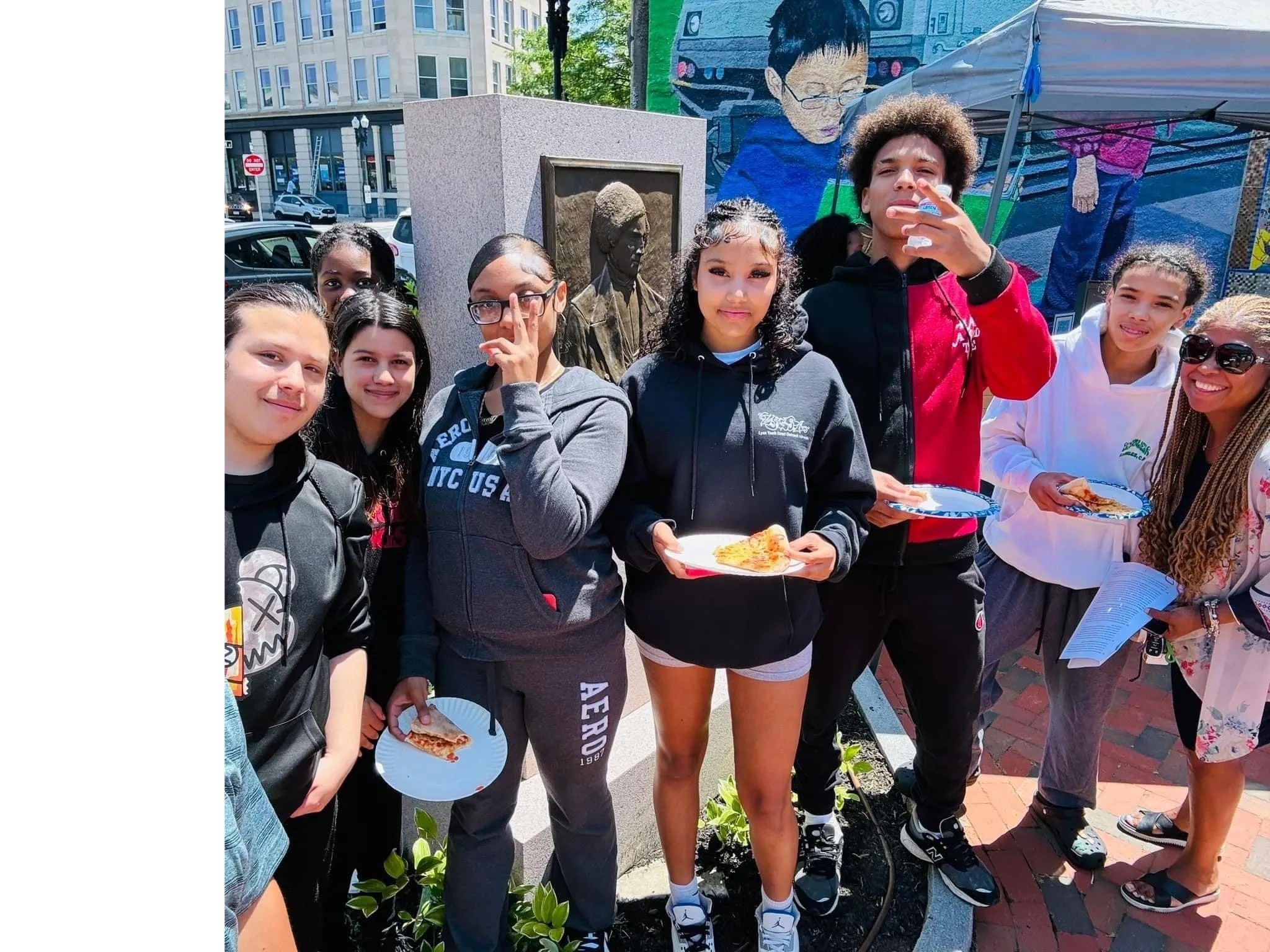 LYSOA Youth enjoying pizza!