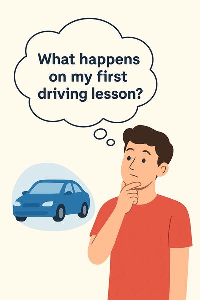 Person wondering what they do on there first lesson