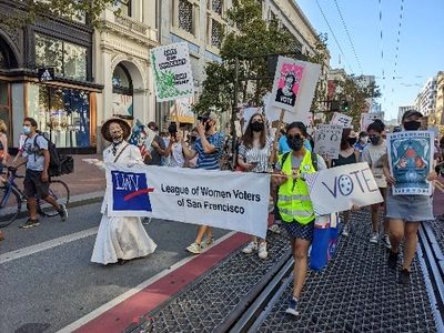 LWVSF at Women’s March, October 2020 