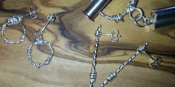Barbed wire jewellery