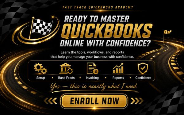 Enroll in Fast Track QuickBooks Academy to master QuickBooks online.