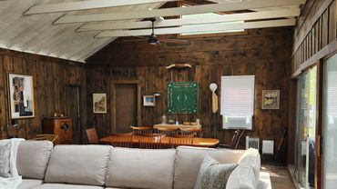 Curl up and watch TV on the cozy sectional