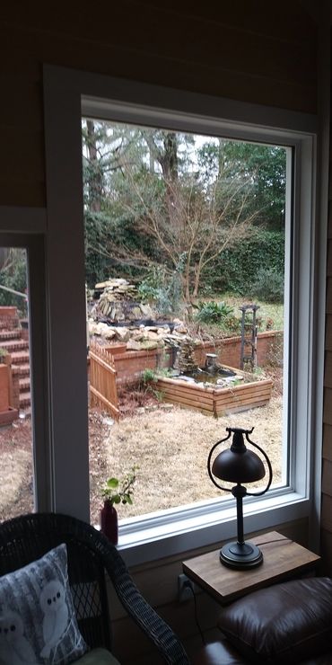 Patio window cleaning