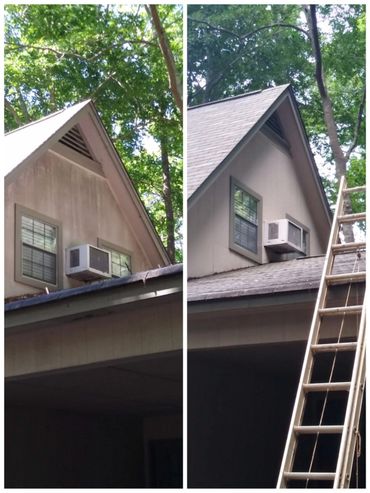 House washing 2 story home