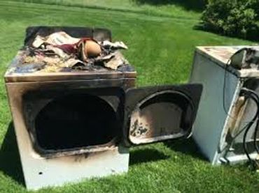 Dryer venting fire