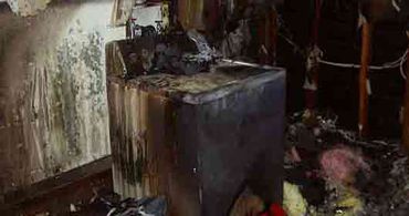 Dryer fire clogged venting