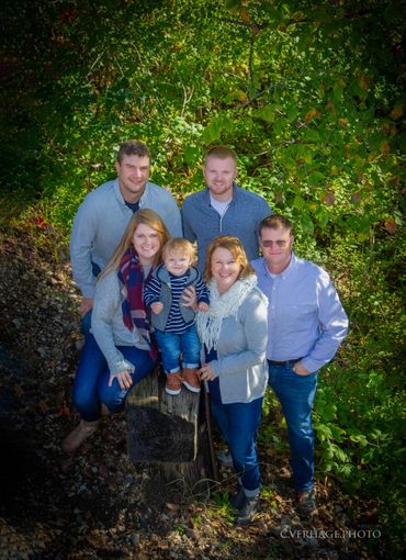Outdoor fall family portrait by cassandra ver hage photography, portrait photographer wisconsin