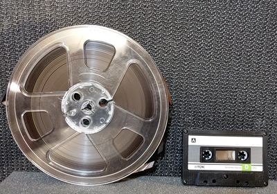 Reel-to-reel and cassette tape Banded Moon Arts & Media, Kansas City, can restore / transfer for you