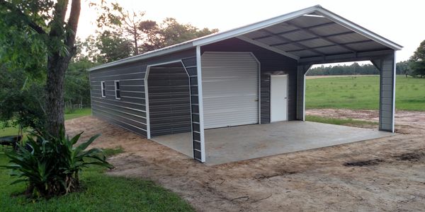 Metal Garage with roll up door
metal garage with porch
garage 
custom garage 
metal building