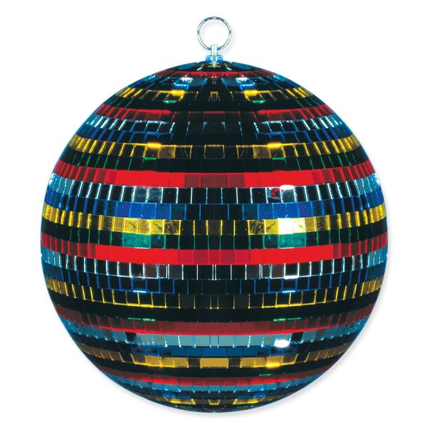 Multi-colored mirror ball