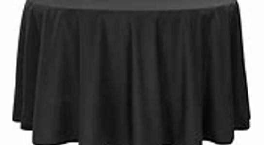 Black tablecloth