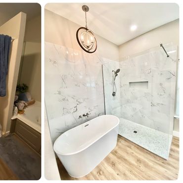 Beautiful bathroom remodel done right