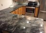 Kitchen counter top metallic epoxy