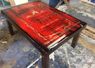 Hand painted Epoxy coated coffee table
