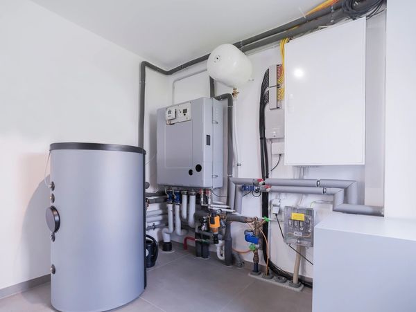 Modern boiler room for a single family home