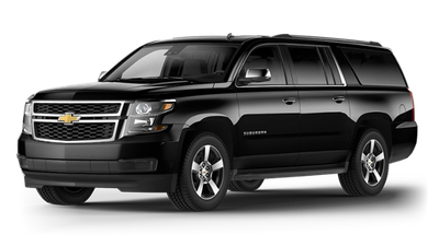 Black Chevrolet Suburban SUV.