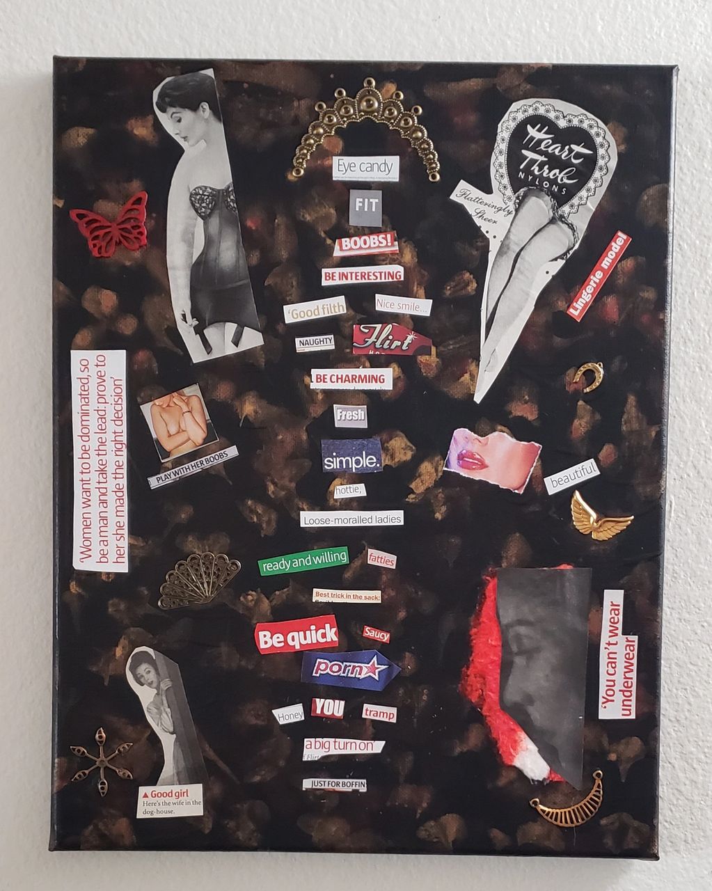 Mixed Media, Found Poetry, Art, sexist,