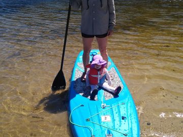 paddle board on loon lake oregon coast