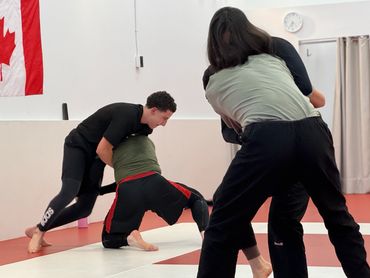 Defending takedowns!