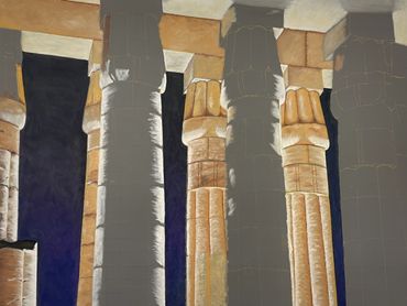 Ägyptische Säulen, Schritt 7, Hanns Honecker