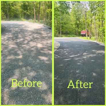 Residential Paving before and after