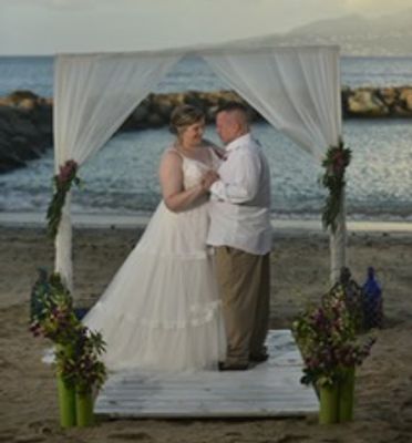 Bride and Groom Beach Wedding, Sandals Wedding, All inclusive Resort, Dream Weddings