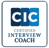 Logo for Certified Interview Coach with blue letters CIC.