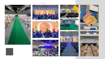 Pak-Africa Trade Development Conference event with exhibitions, speeches, and audience.
Custom exhibition stand designed and built by 3Pro’s Production Solutions for trade shows and exhibitions.