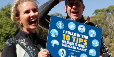 Scuba diving protecting the planet