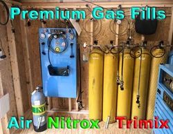 Scuba Tank Air, Nitrox, Trimix Fills