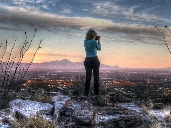 Dawn Avalon on top of the world.