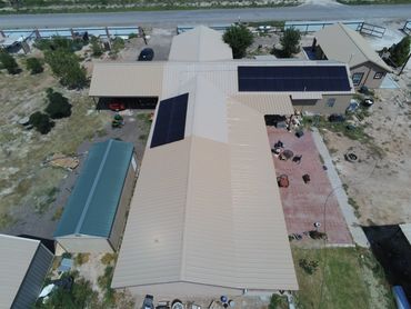 metal roof solar panel home install pecos tx