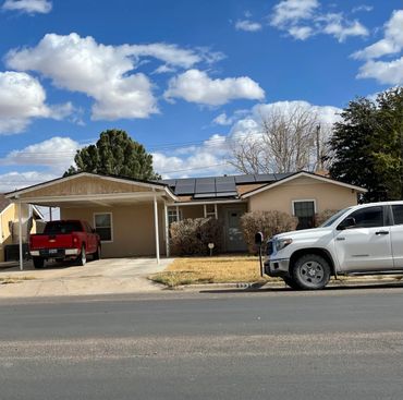 shingle roof solar panel home install pecos tx