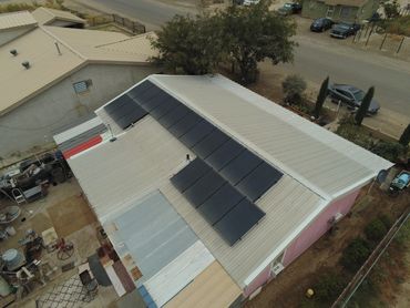 metal roof solar panel home install pecos tx