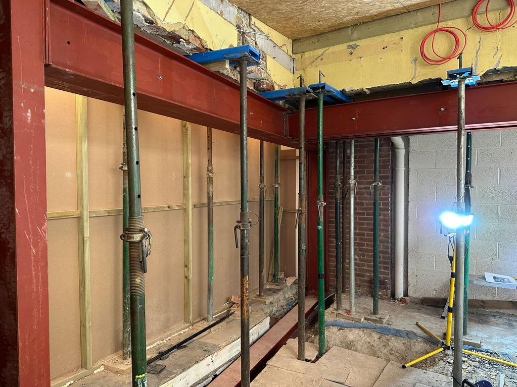 Steelwork installed