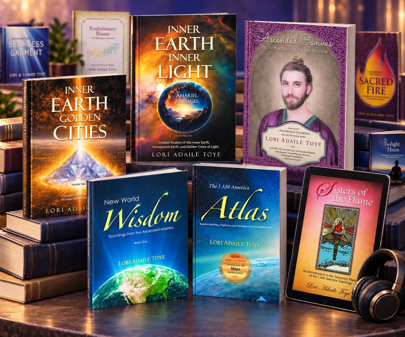 A collection of spiritual and philosophical books by Lori Adaile Toye.