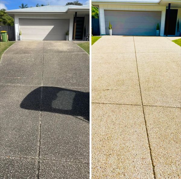 Pressure Wash Driveway in Cooroy