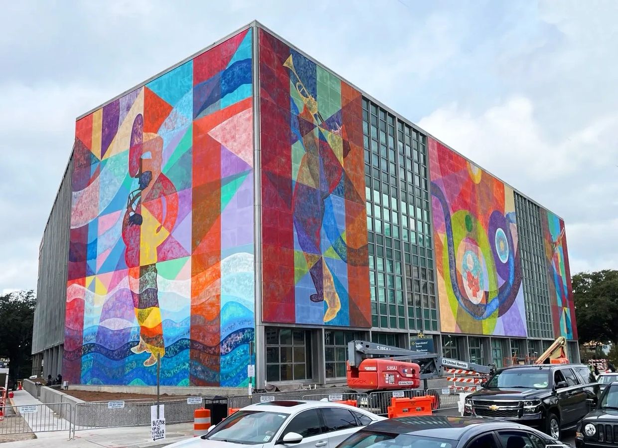 Love Letter to New Orleans painted mural 2026