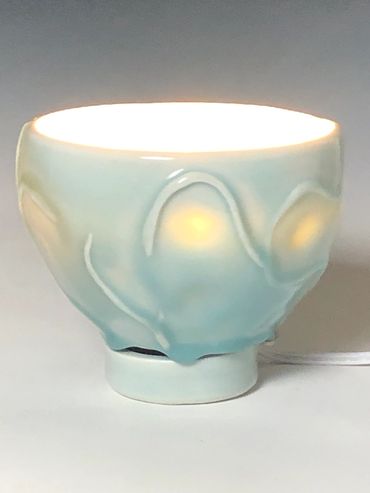 Table lamp inspired by the biophilla exhibit at DAM