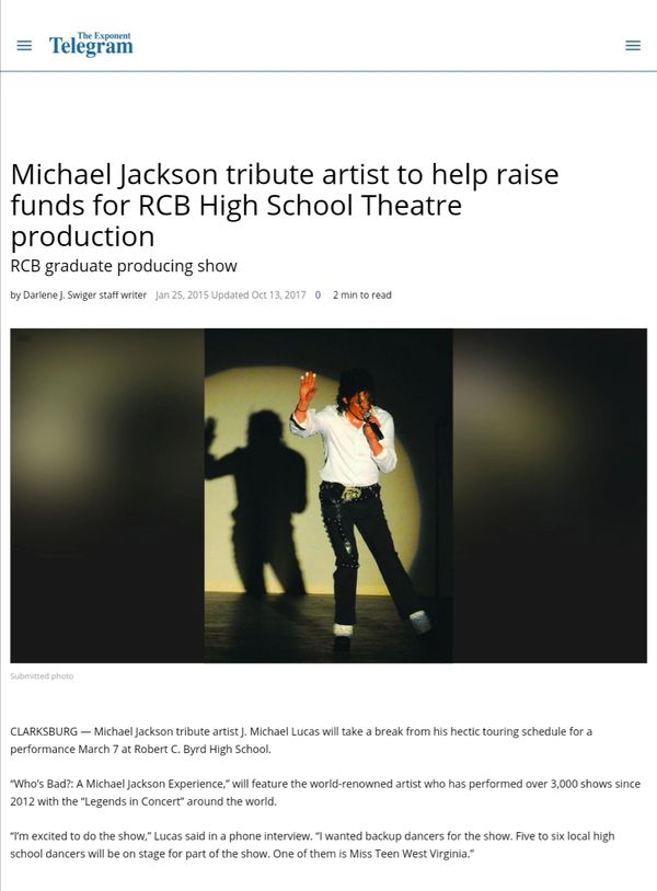 J Lucas performs charity concert with his Michael Jackson Tribute