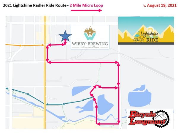 2 mile Radler Ride Loop Map