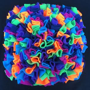 pink, purple, blue, navy, green, orange snuffle mat