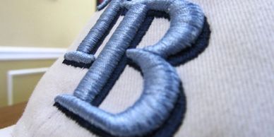 3D Puff embroidery sample