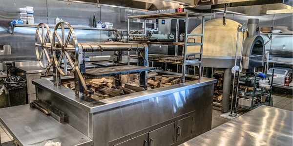 Wood Fired Grill in Commercial Kitchen