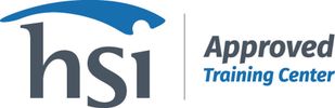 HSI Approved Training Center logo with blue and gray text and design.