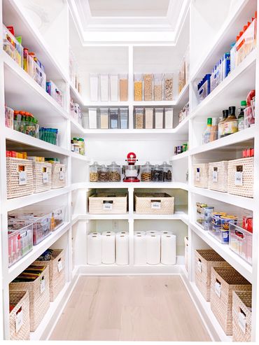 Organized pantry.