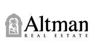 Altman Real Estate logo in black color