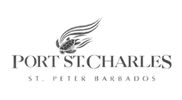 Port St. Charles logo in blue color