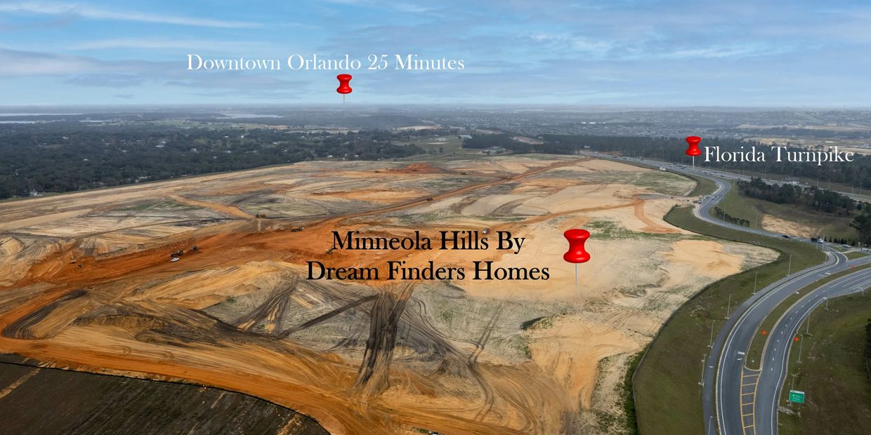 DREAM FINDERS HOMES IN THE VILLAGES OF MINNEOLA HILLS Aerial